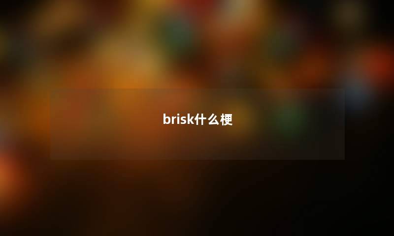 brisk什么梗